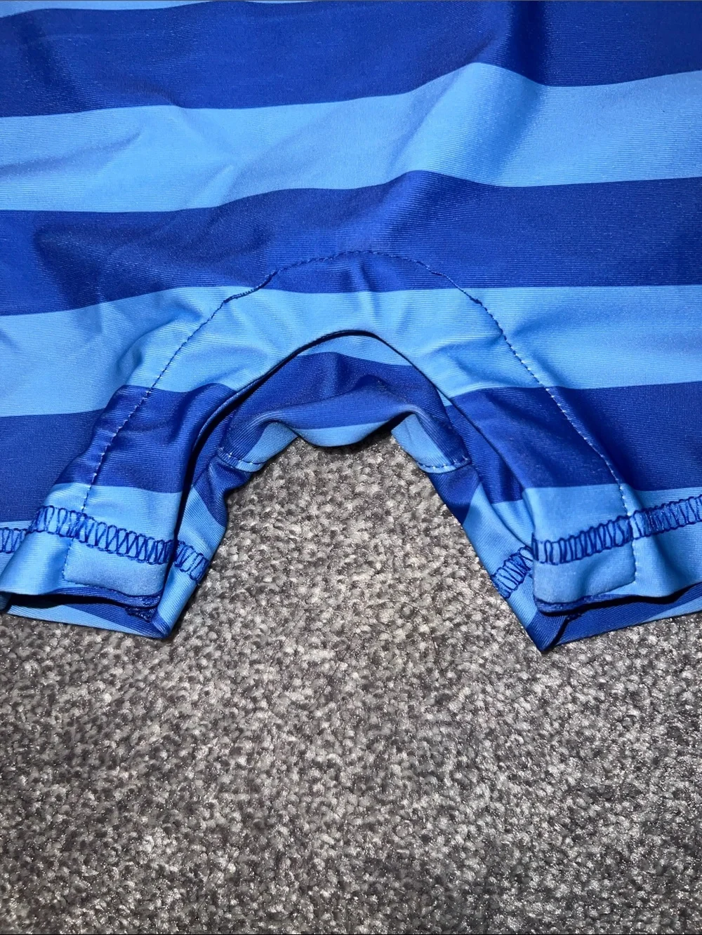 GAP Blue Striped Baby Rash Guard Swim Set